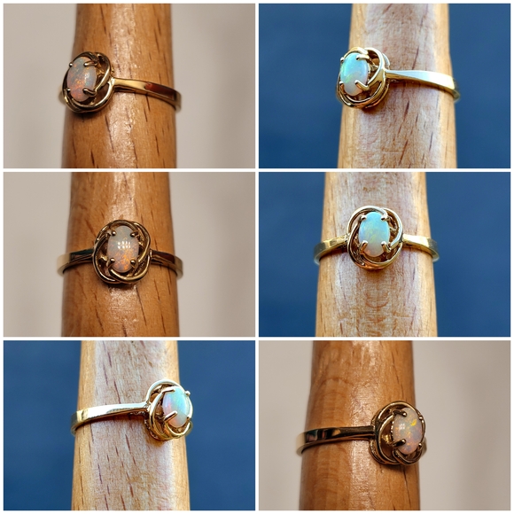 ❤️10k Size 6.25 Precious Solid Yellow Gold Fire Opal Ring! 👌🎁 - Picture 13 of 13